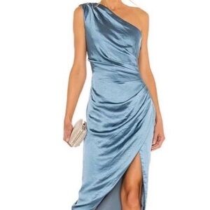 Elliatt Asymmetrical Blue Dress